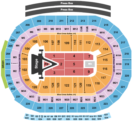 Little Caesars Arena Aerosmith Seating Chart